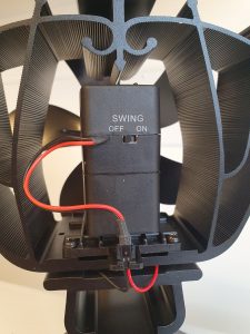 Swing Wood Stove Fan - circulates heat more widely