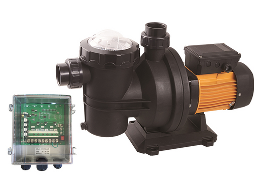 Solar-powered pool pump 900 watt, with controller